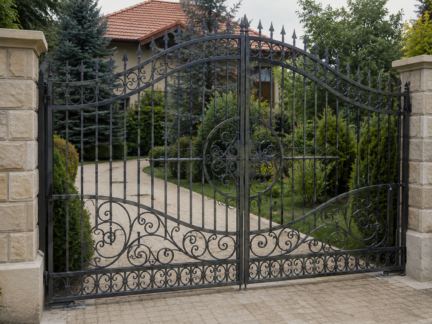 Kuta brama wjazdowa z ornamentami